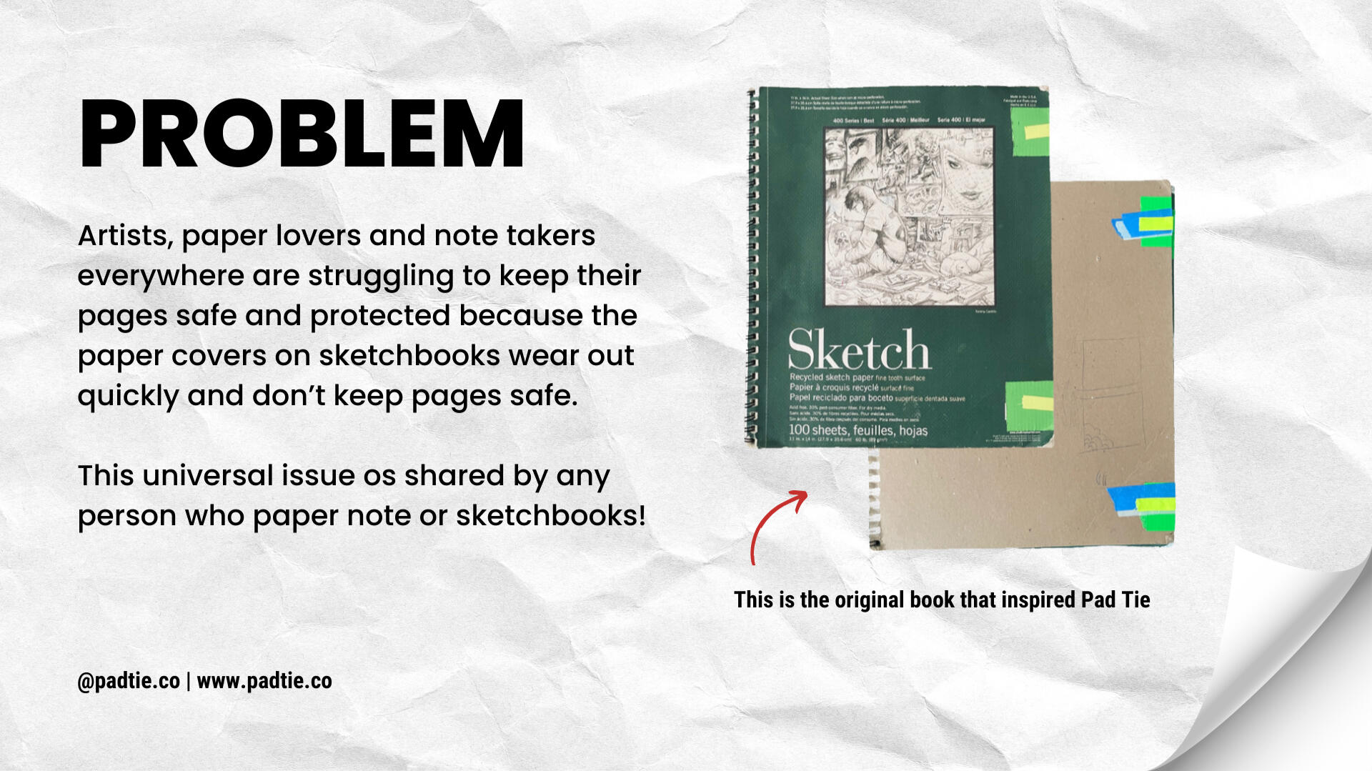 Pad Tie Pitch Deck Page 2