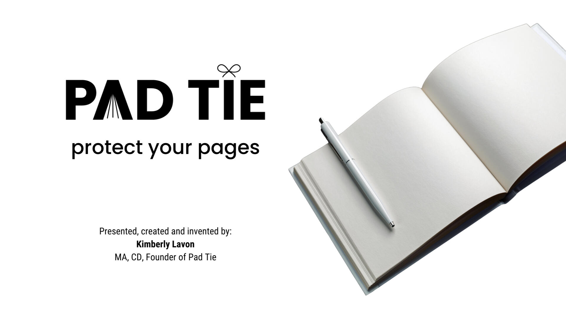 Pad Tie Pitch Deck Page 1