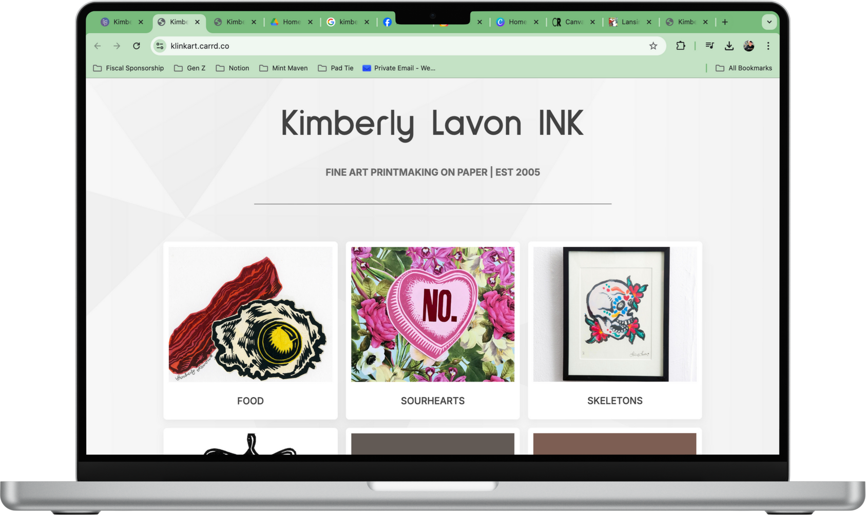 Kimberly Lavon INK Website